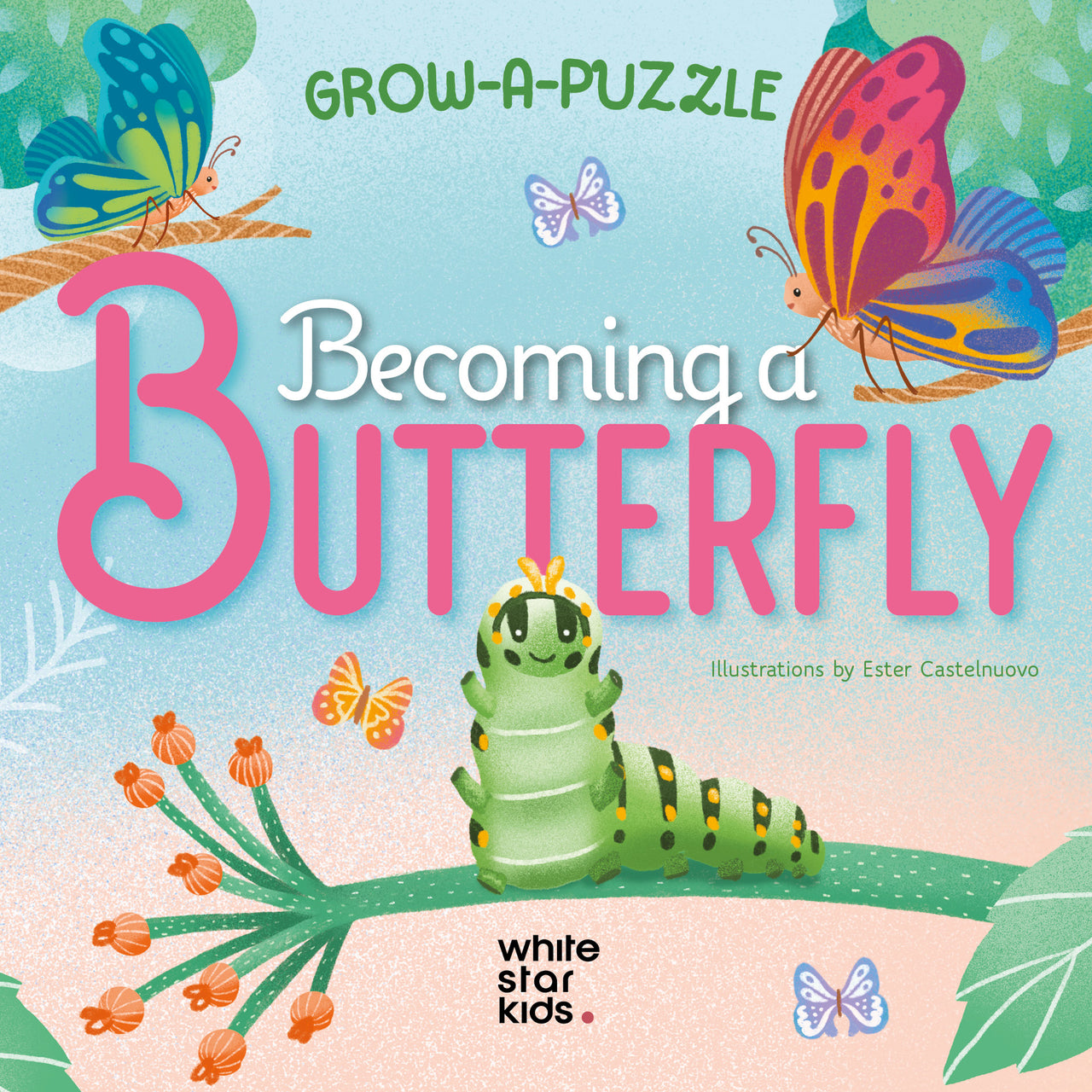 Grow-a-puzzle. Becoming Butterfly