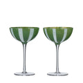 Aperitivo S/2 Coupe Glass 10x15.5cm Gr/i