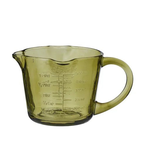 Lia Glass Measure Jug 16.5x14x10.5cm Grn