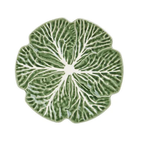 Cabbage Ceramic Plate - Green