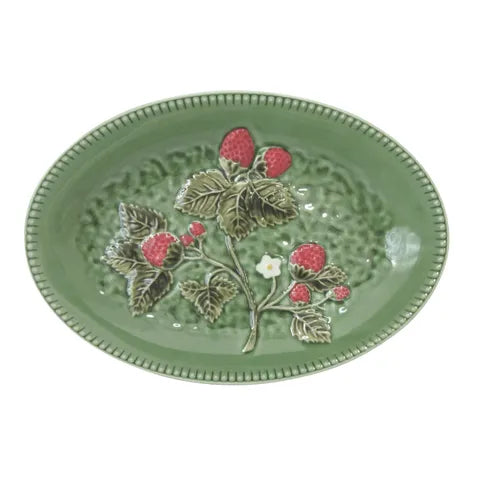 Fraise Ceramic Platter - Green