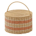 Shack Pp Woven Basket 35x38cm Sky/orange