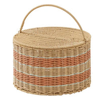 Thumbnail for Shack Pp Woven Basket - Sky/orange