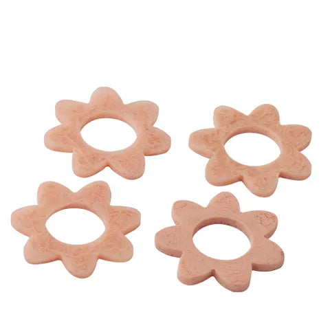 Kip S/4 Resin Napkin Ring - Peach