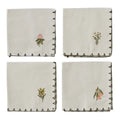 Daphne S/4 Cotton Emb'd Napkins 40x40cm