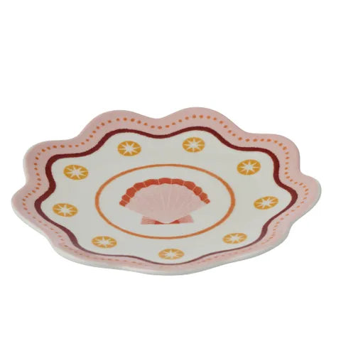 Bondi Ceramic Plate 16x16cm Pink