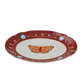 Nancy Bird Ceramic Plate 19x14cm Russet